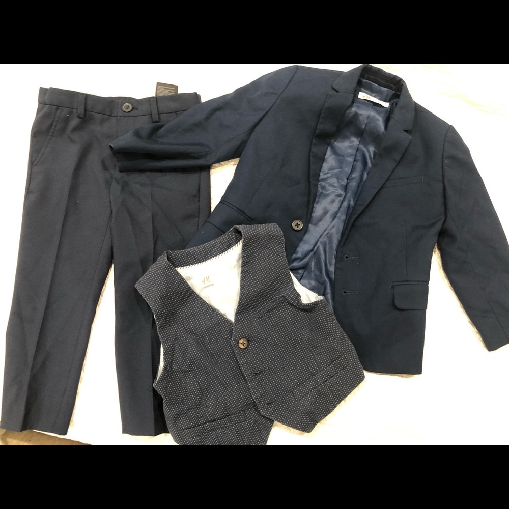 H&M boys suit - comes with pants, vest and jacket